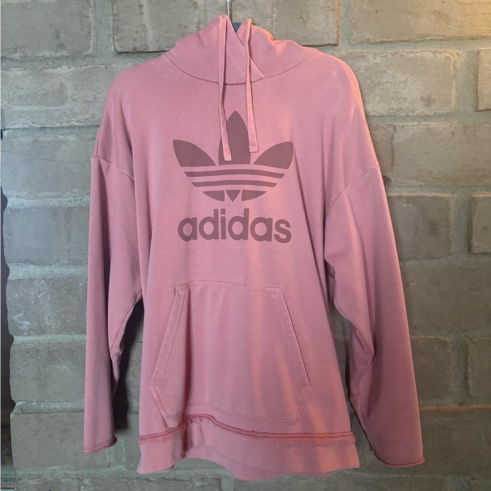 Adidas Dusty Rose Hoodie with Logo